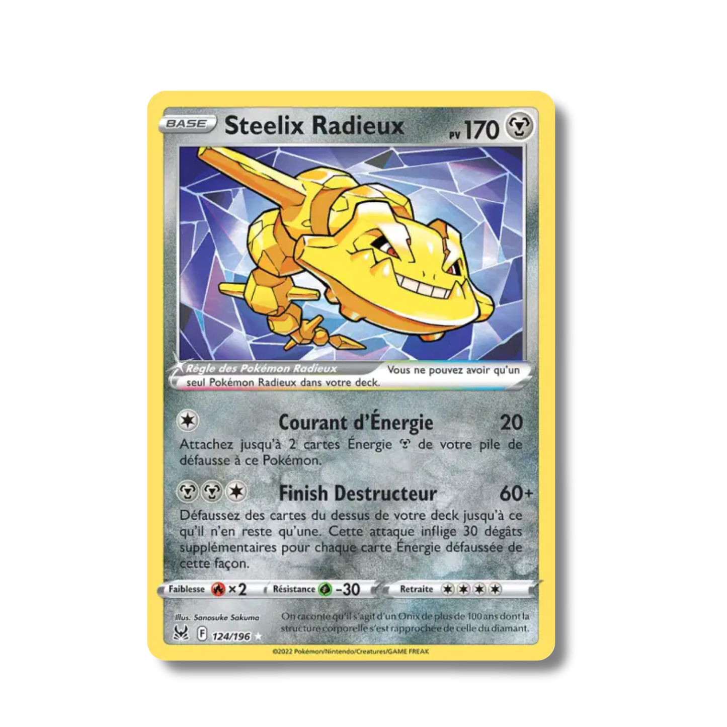 Steelix Radieux 124/196