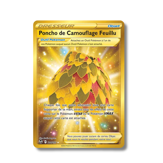 Poncho de Camouflage Feuillu 214/195