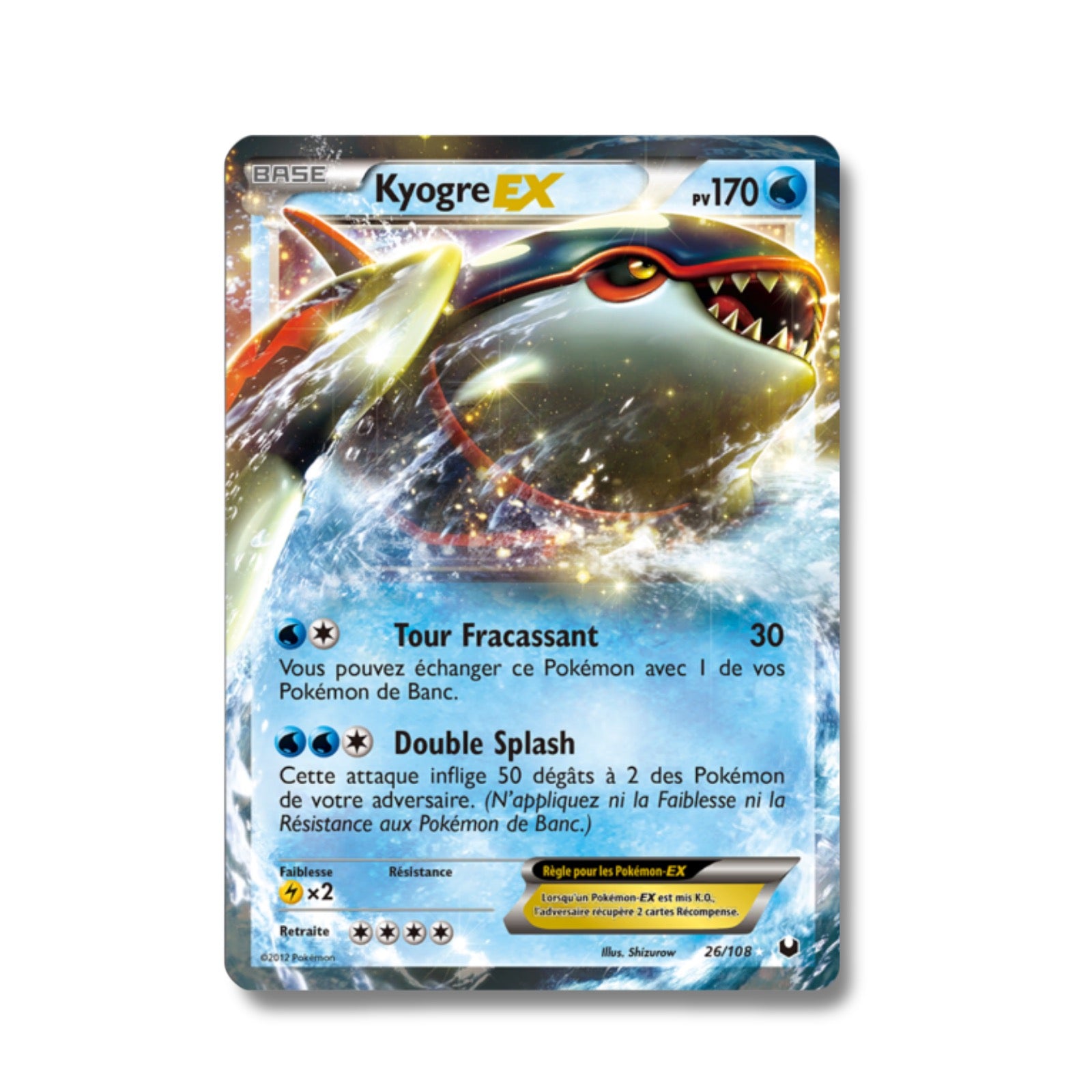 Kyogre EX 26/108 - Explorateurs Obscurs