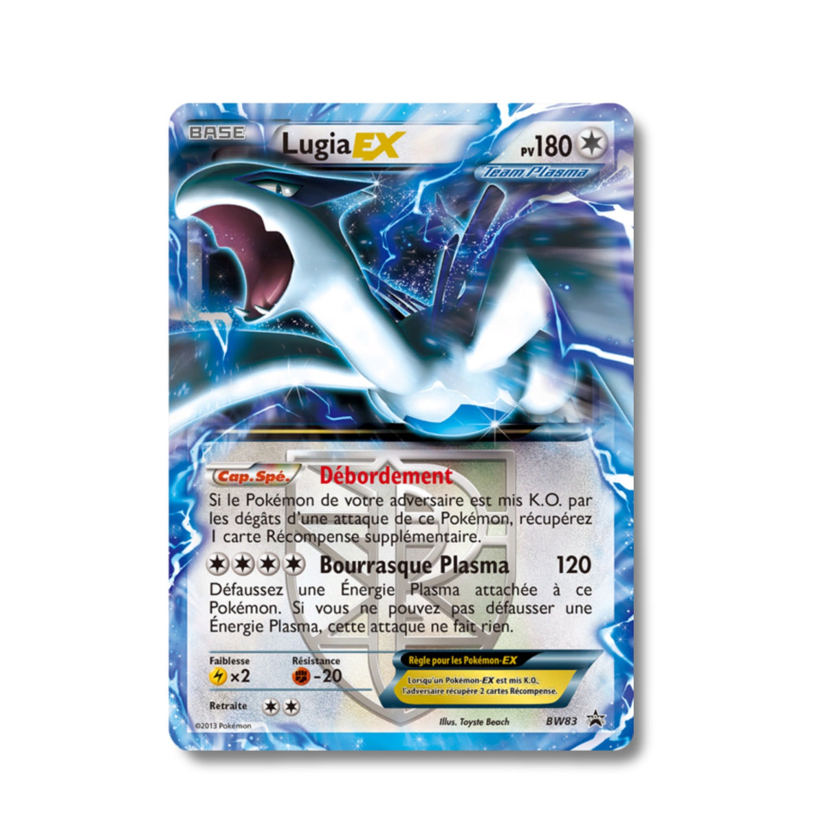 Lugia EX BW83 - Noir et Blanc Promo MD POKE