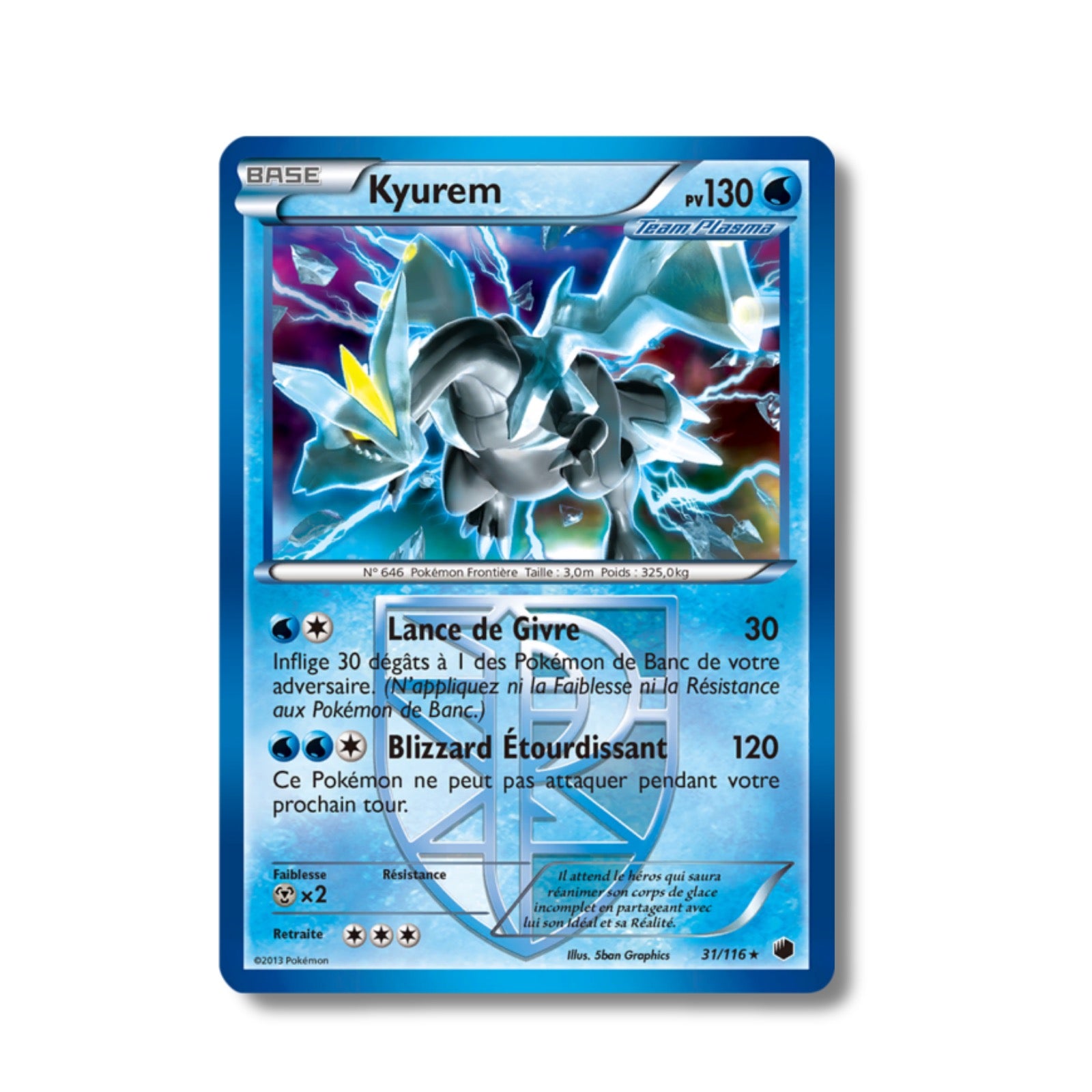 Kyurem Holographique 31/116 - Glaciation Plasma