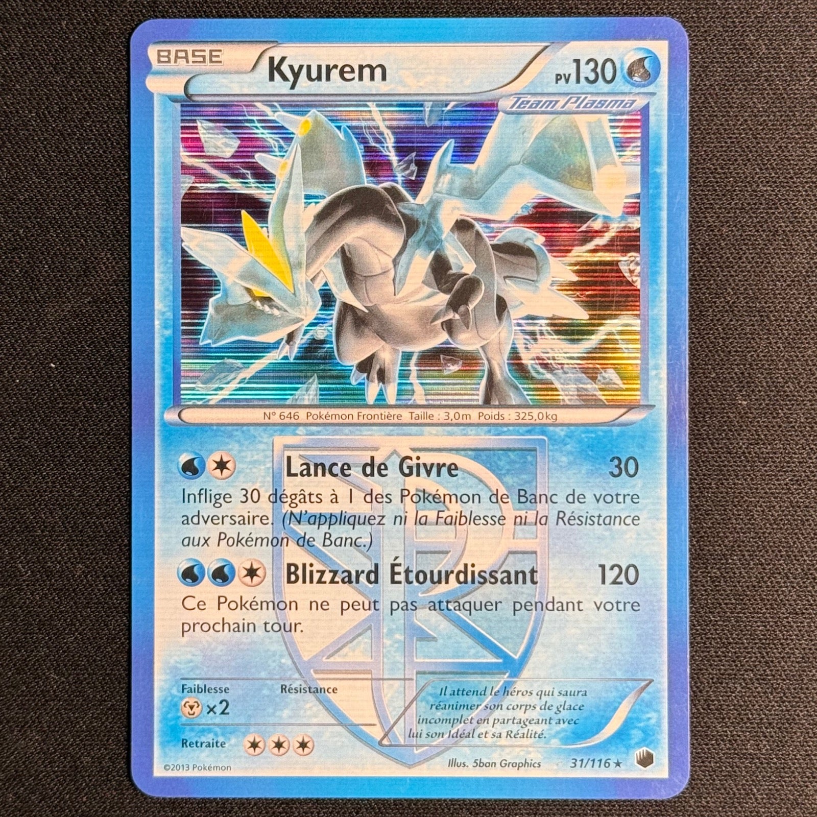 Kyurem Holographique 31/116 - Glaciation Plasma
