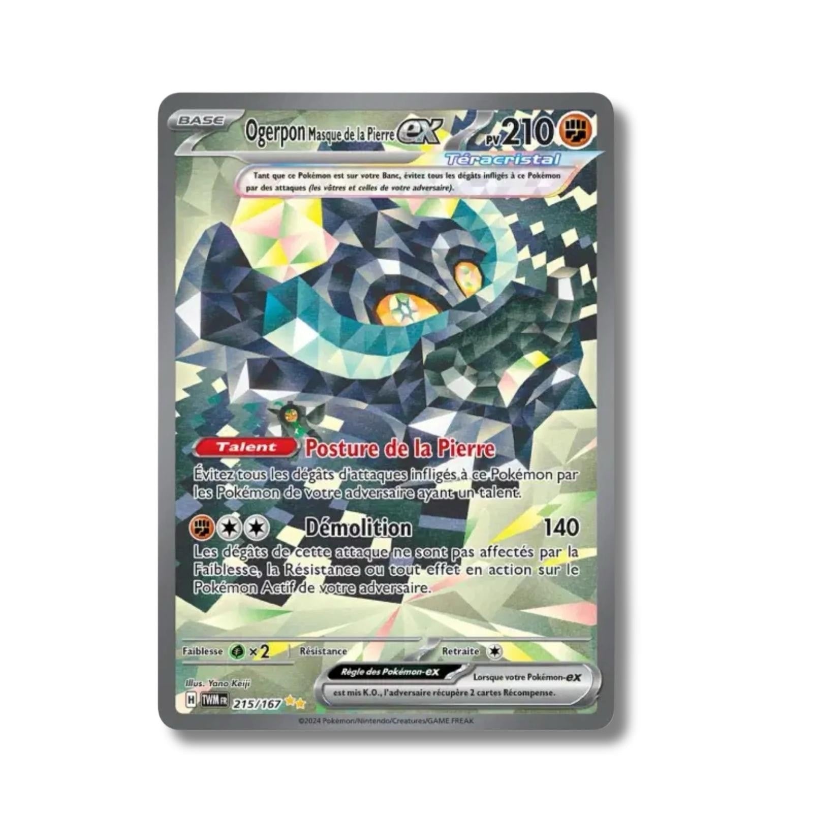 Ogerpon Masque de la Pierre EX 215/131 - Evolutions Prismatiques