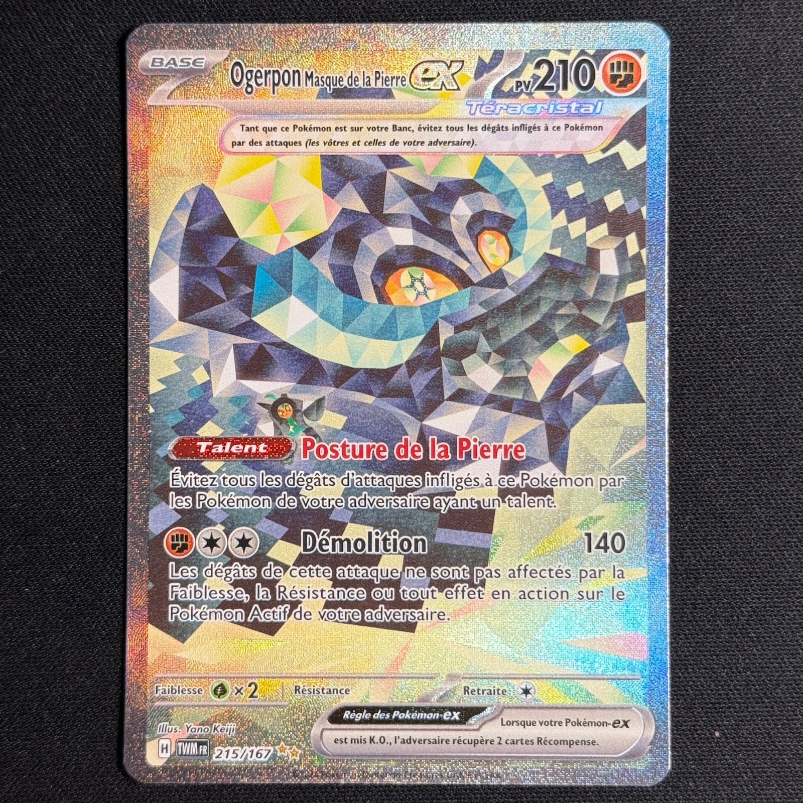 Ogerpon Masque de la Pierre EX 215/131 - Evolutions Prismatiques