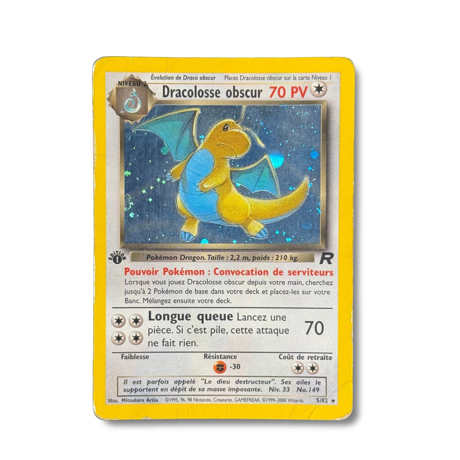 Dracolosse Obscur Holographique Ed.1 5/82 - Team Rocket