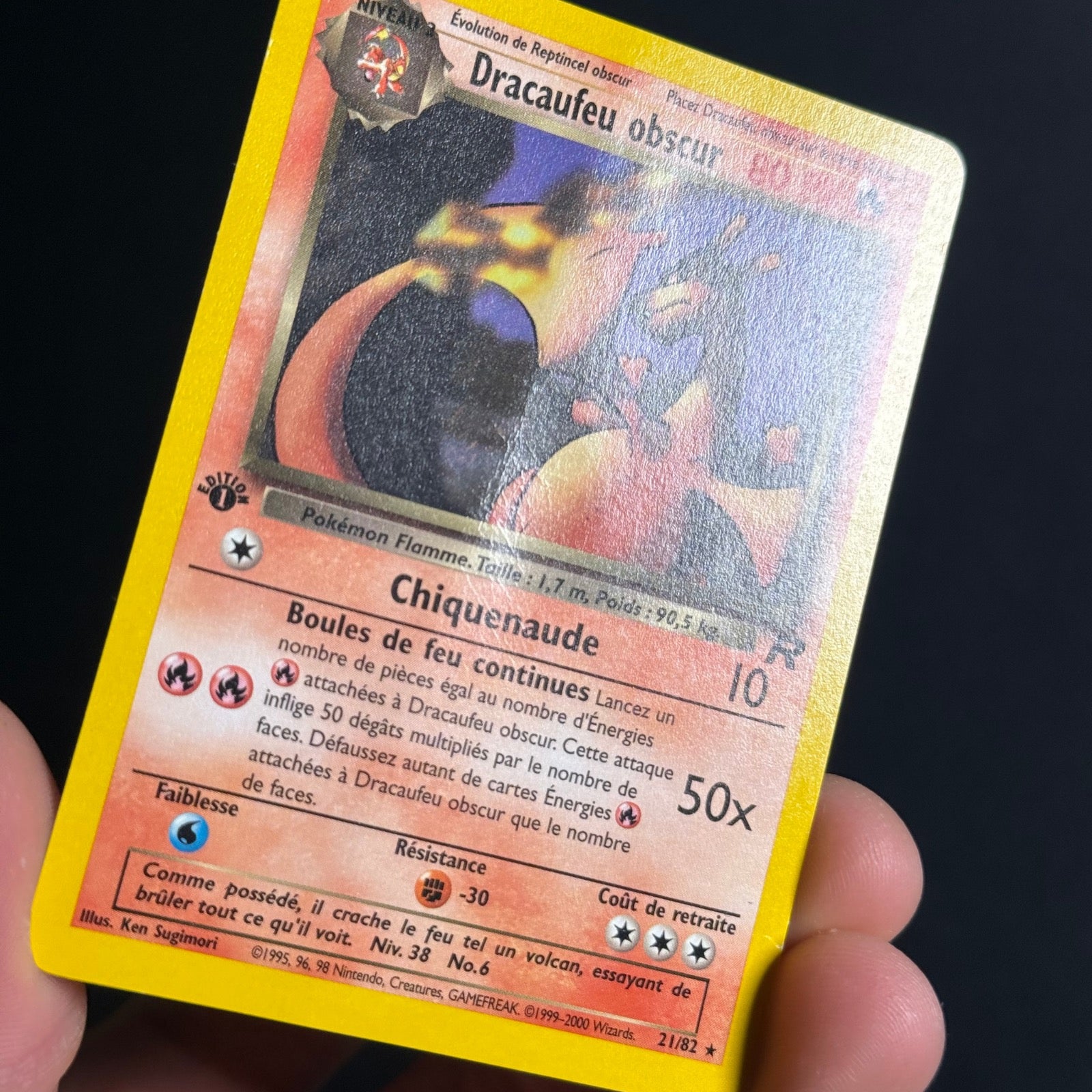 Dracaufeu Obscur Rare Ed.1 21/82 - Team Rocket