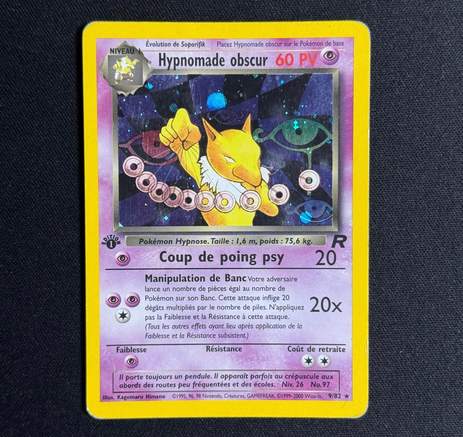 Hypnomade Obscur Holographique Ed.1 15/82 - Team Rocket