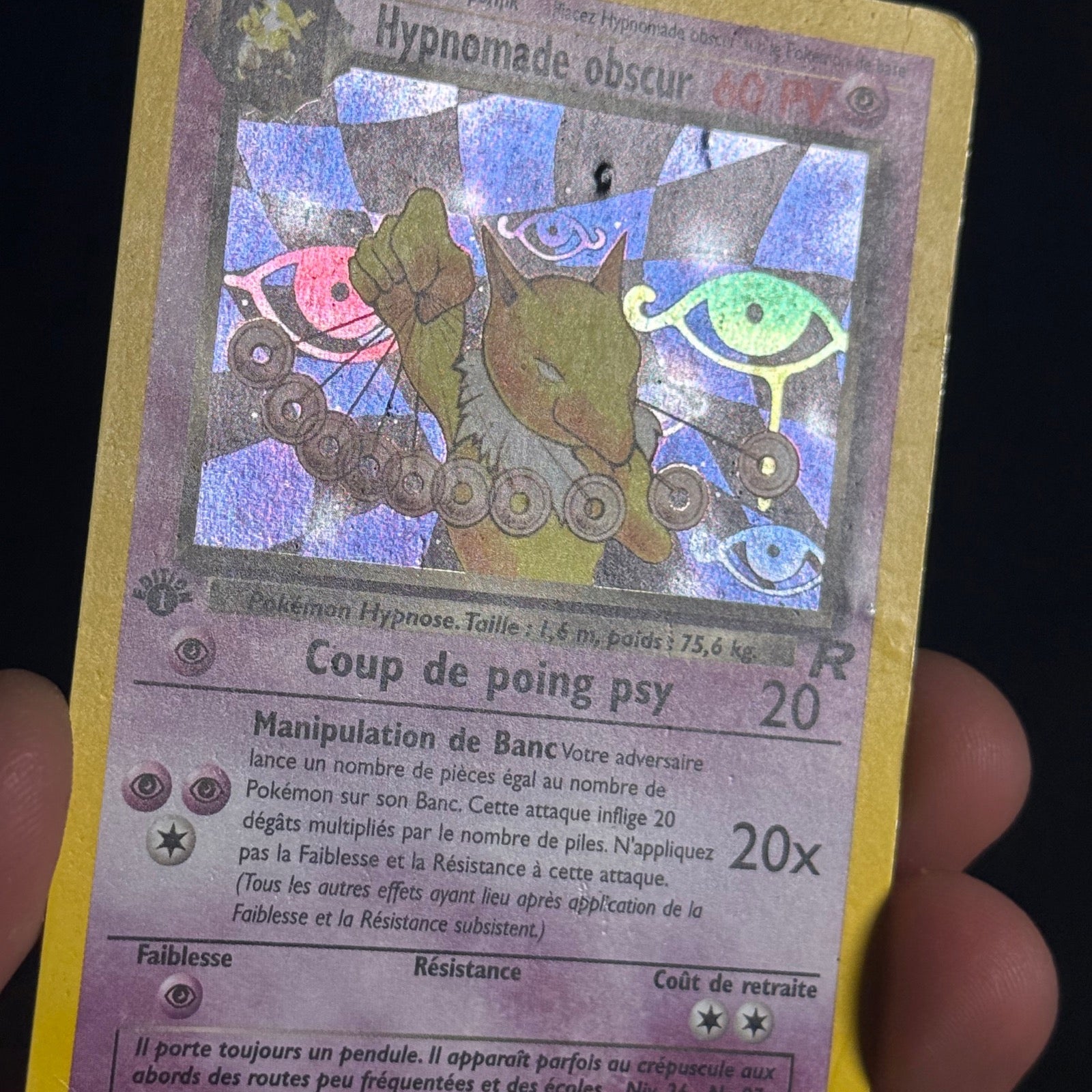 Hypnomade Obscur Holographique Ed.1 15/82 - Team Rocket