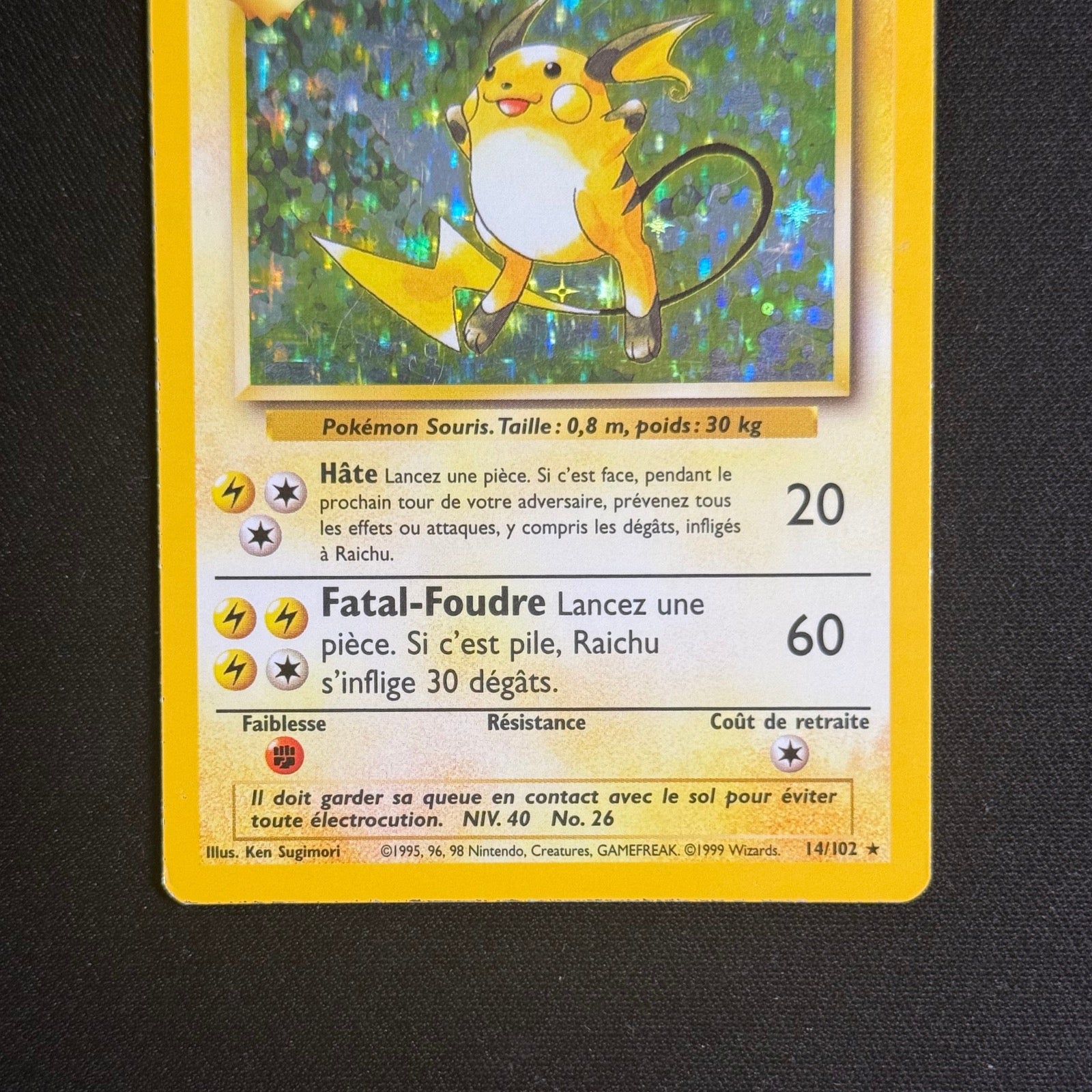 Raichu Holographique 14/102 - Set de Base