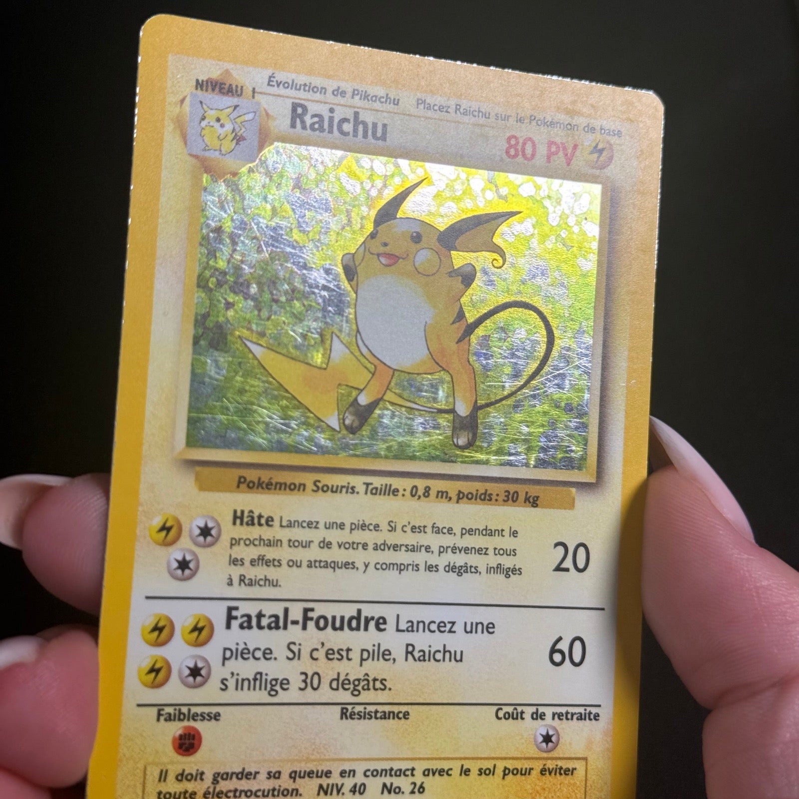 Raichu Holographique 14/102 - Set de Base