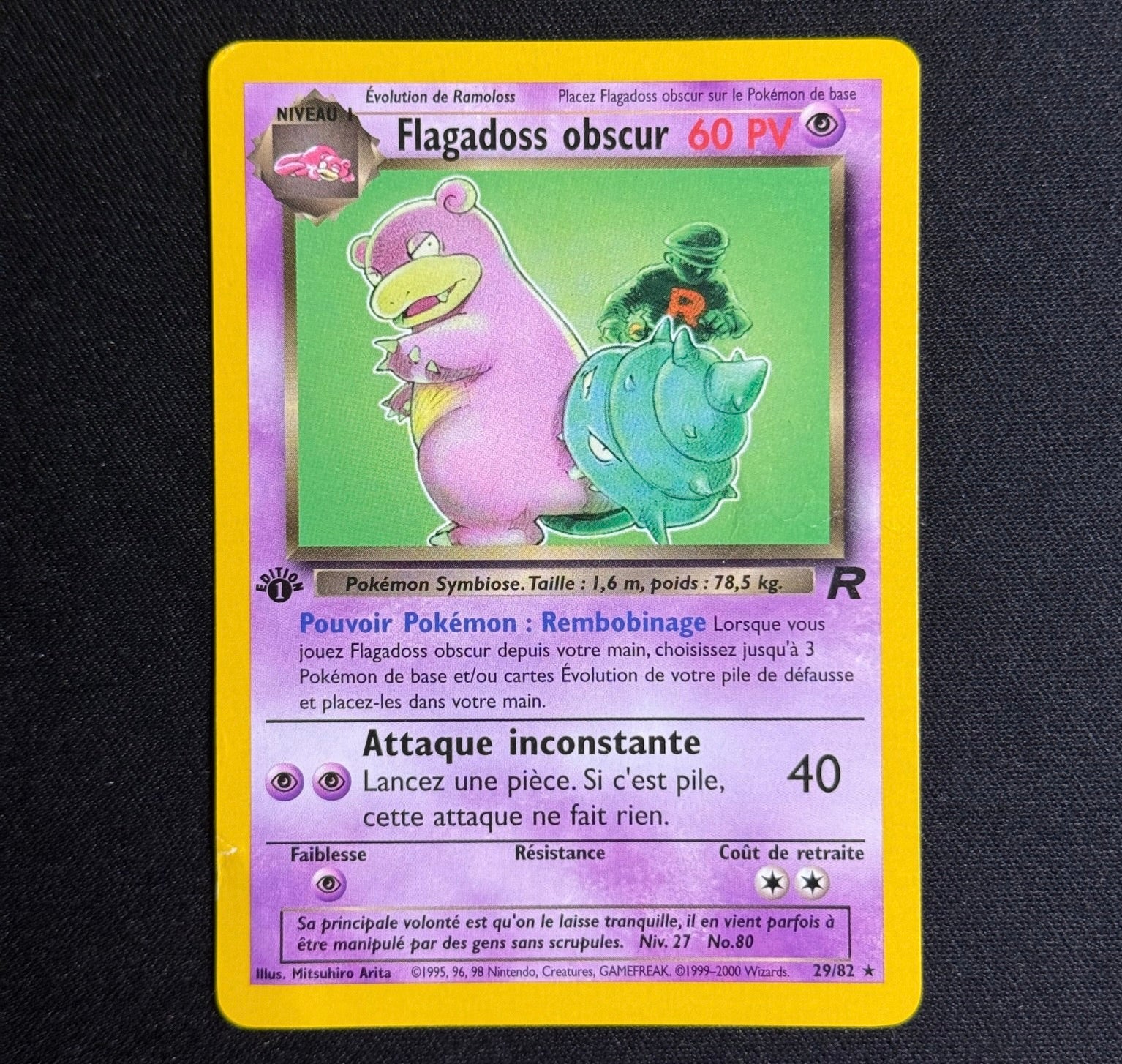 Flagadoss Obscur Ed.1 29/82 - Team Rocket