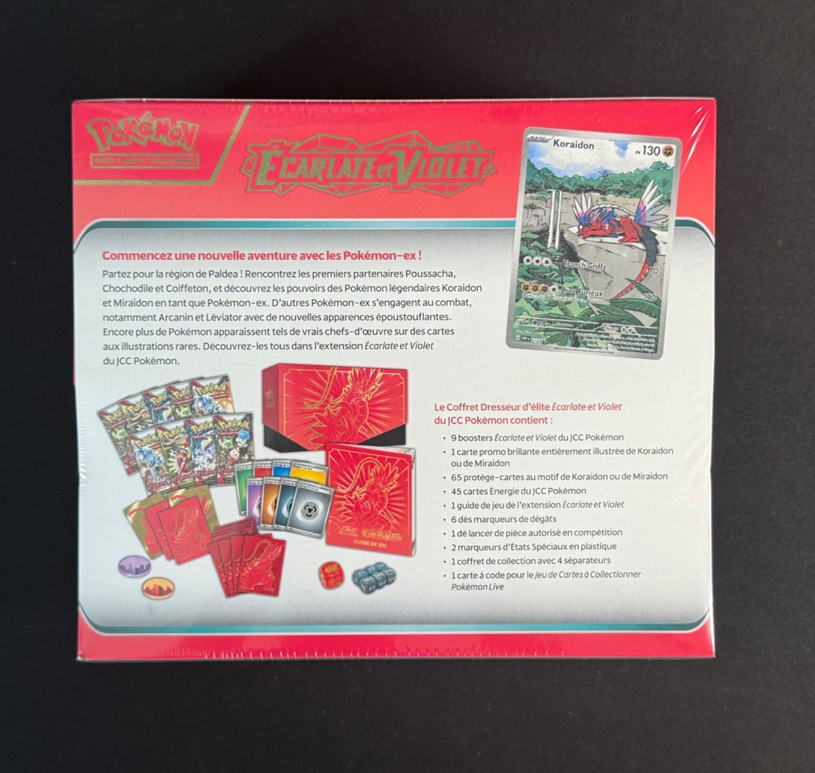 Coffret Dresseur d'Élite (ETB) – Écarlate et Violet de Base (EV01) - Koraidon