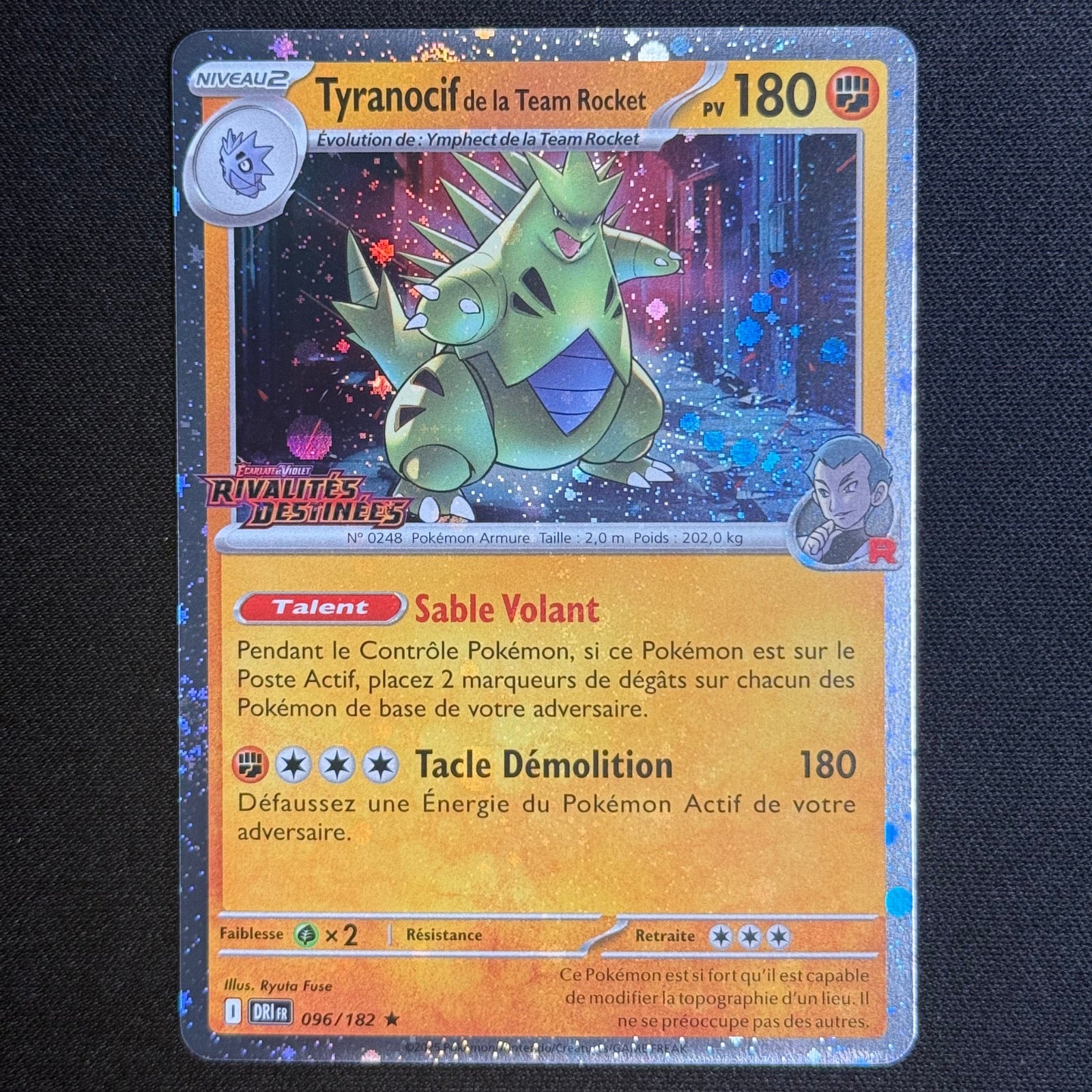 Tyranocif de le Team Rocket 96/182 - Rivalités Destinées Promo Stamp