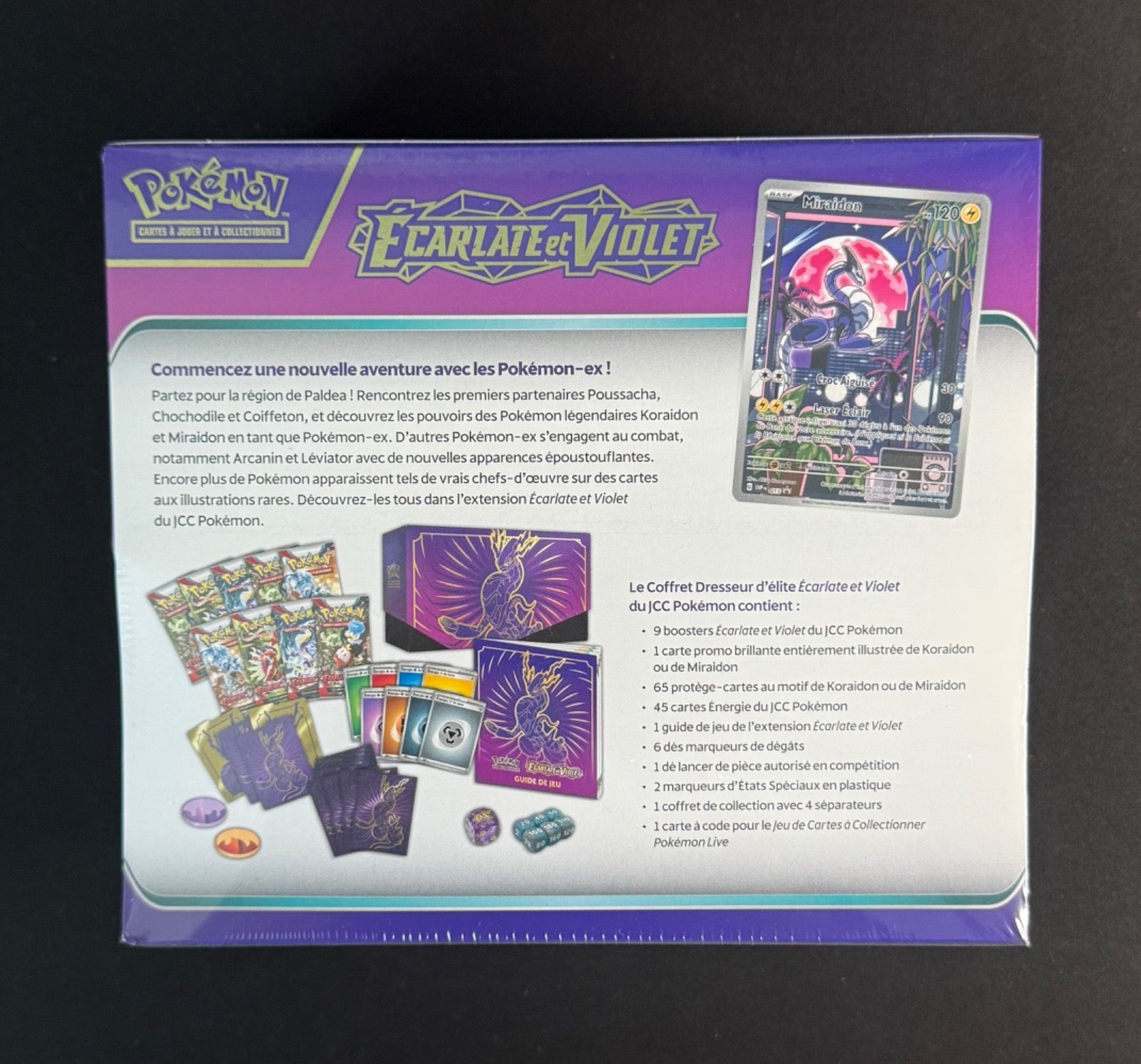 Coffret Dresseur d'Élite (ETB) – Écarlate et Violet de Base (EV01) - Miraidon